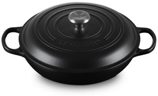 Le Creuset Signature Gourmet-Profitopf 30 cm, Schwarz/Schwarz