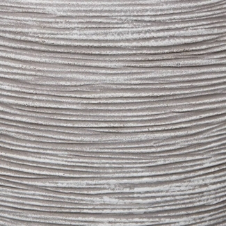 Capi Blumentopf Nature Rib Quadratisch 50 x 50 cm Elfenbeinfarben 429056