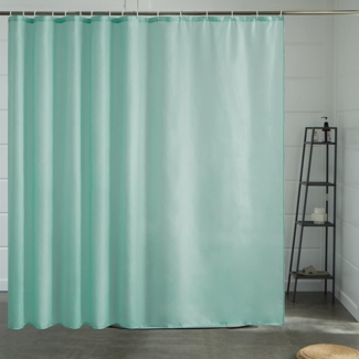 Duschvorhang Überlänge Antibakteriell 240x180cm Minzgrün