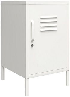 loft24 Nachtschrank Mission District Beistelltisch Nachttisch mit 1 Tür aus Metall