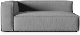 Micadoni Modul Nuria Groß 3-Sitzer Links Samt Grau