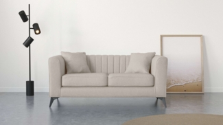 Places of Style 2-Sitzer MATTHEW elegantes Designsofa, Maße B/T/H: 170/86/74 cm, Steppung im Rücken, lose Sitzkissen, incl. Zierkissen