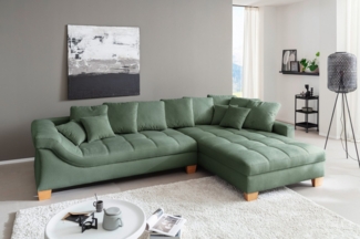 Mr. Couch Ecksofa Bologna, L-Form, mit Kaltschaum, bis 140 kg pro Sitzplatz belastbar