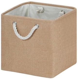 HAUSS SPOLE Aufbewahrungsbox 4er-set 33*33*33 Aufbewahrungskorb Ordnungsbox mit Handschlaufe (Spielzeugkorb mit Griffe Kallax Regal Organizer 33 x 33 x 33 cm aus Stoff, 4 St, Aufbewahrungsboxen Spielzeugkiste Kleideraufbewahrung Ablagekörbe), für Schublade...