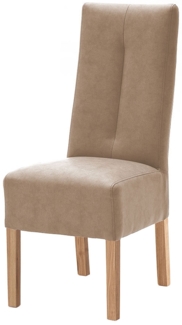 Polsterstuhl Fullerton / Fabius, Echtholz, Stoff, Grau, 44 x 103 x 63 cm