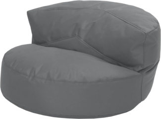 Green Bean® Sitzsack Sofa mit Füllmaterial - Lounge im Sitzsack-Design 90x50 cm mit ergonomischer Rückenlehne & waschbarem Bezug - Indoor und Outdoor geeignet in Grau