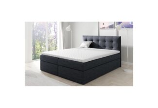 Beautysofa Boxspringbett Kontinentales mit Bettkasten Topiq (Bett für Schlafzimmer), 140, 160, 180 cm, mit 2x Bettkästen, Federkernmatratze