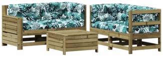 vidaXL 5-tlg. Garten-Lounge-Set mit Kissen Imprägniertes Kiefernholz 3250819