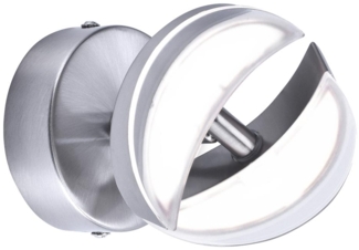 LED Wandleuchte, Spot beweglich, Stahl, H 12,5cm