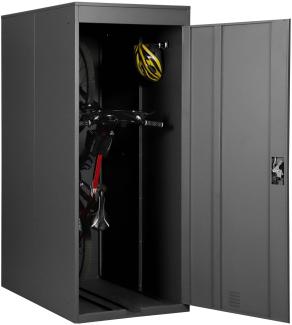Fahrradgarage HWC-H66, Fahrradbox Gerätehaus Fahrradunterstand, erweiterbar abschließbar Metall ~ anthrazit