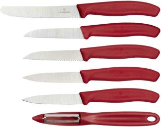 Victorinox Swiss Classic Gemüsemesser-Set 6-teilig rot