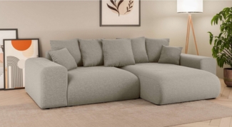 INOSIGN Ecksofa LAKESIDE mit Bettfunktion und Bettkasten, B/T/H 257/166/84 cm, L-Form, Recamiere beidseitig montierbar, Wellenunterfederung