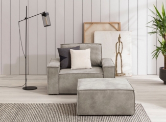 Home affaire Sessel SHERWOOD, Loveseat und Hocker im Set, passend zur Polster-Serie SHERWOOD