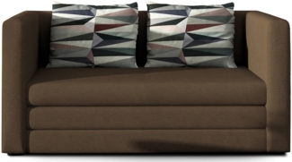 Eltap Neva Sofa (Alova 67, Lima 67) mit Schlaffunktion, Braun, 70 x 62 x 132 cm