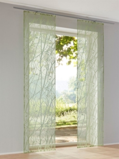 heine Gardine Schiebevorhang, Klettband (1 St), halbtransparent, Schiebevorhang