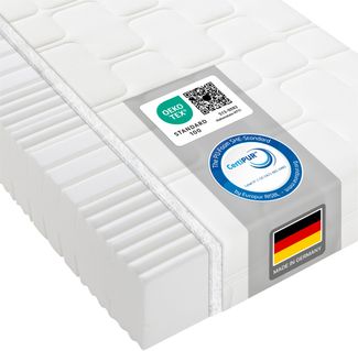 Kaltschaummatratze Grand Relax, Beco, 25 cm hoch, 25 cm Komforthöhe, Made in Germany, 140x200 cm, Liegekomfort fest