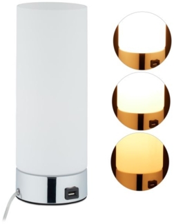 Dimmbare Nachttischlampe mit USB 10029507