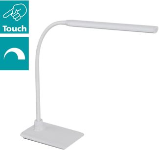 Eglo 96435 LED Tischleuchte LAROA H:32,5cm L:48cm Kunststoff weiß 4,2W 4000K mit Touchdimmer