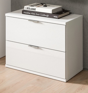 Garderobe Sitzbank SystemX in weiß Hochglanz 52x42 cm