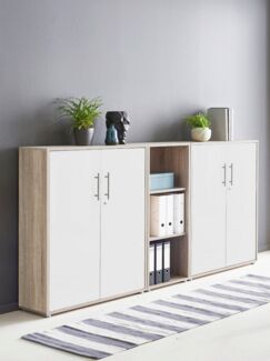 BMG Möbel Aktenschrank Office Edition 8 (Schrankwand Set, 3tlg) abschließbar, matt oder Hochglanz lackiert