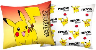Halantex Bettwäsche Pokemon - Pikachu #0025 - Wende-Bettwäsche-Set, 135x200 & 80x80, Baumwolle, 100% Baumwolle