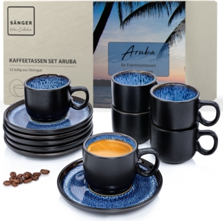 SÄNGER Espressotassen Set Aruba 12 teilig für 6 Personen