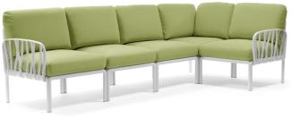 Komodo 5 Loungesofa Kunststoff (Bianco / avocado Sunbrella® *)