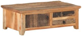 vidaXL Couchtisch 90x50x31 cm Recyceltes Massivholz 320384