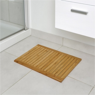 HTI-Living Badematte Bambusmatte Antirutschmatte, Höhe 3.5 mm, 1 Badematte, Holz, rechteckig, Badvorleger Badematte