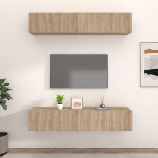 TV-Schränke 4 Stk. Sonoma-Eiche 80 x 30 x 30 cm Holzwerkstoff [3114184]