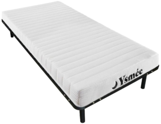 Vente-unique - Matratzen-Lattenrost-Set - 90 x 190 cm - Kaltschaummatratze - 7 Zonen - Stärke 12 cm - STELO von YSMÉE