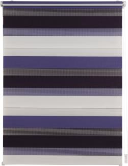 ondeco Doppelrollo Klemmfix Duo Rollo für Fenster ohne Bohren, Sonnenschutz Plisseerollo lichtdurchlässig und Blickdicht - Violet-Berry - 100x160 cm