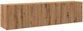 vidaXL TV-Wandschränke 2 Stk. Artisan-Eiche 80x30x41 cm 857669