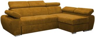 Ecksofa Boston Mini Premium Cord (Farbe: Poso 01, Seite: Rechts 2R+LC)