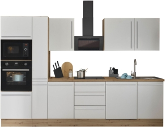 KOCHSTATION Küchenzeile Florida, Breite 310 cm, wahlweise mit E-Geräten,Softclose für Türen/Schubkästen