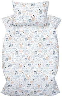 Amilian Kinderbettwäsche 100x135 - Bettwäsche Kinder - Kopfkissenbezug 40x60 cm Babybettwäsche, 2 teilig, 100% Baumwolle, für Mädchen und Jungen