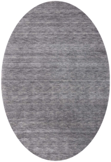 Morgenland Gabbeh Teppich - Softy - Uni - oval - 230x150 - Grau