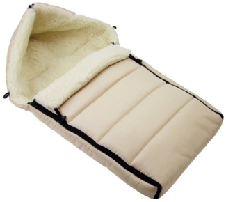 BambiniWelt by Rafael K. Fußsack Winterfußsack Babyfußsack Fußsack Kinderwagen Wolle 90cm LINIERT, universal