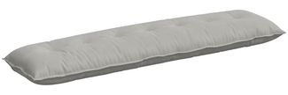vidaXL Rückenkissen Hellgrau 200 x 50 cm Mikrofaserstoff 42014989