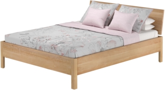 Metallfreies Doppelbett aus Buchenholz 160x200 mit wählbaren Zubehör V-60.93-16ohne Zubehör
