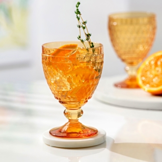 Villeroy & Boch Boston Coloured Weißwein- & Sektgläser Set 12er Set Saffron - DS