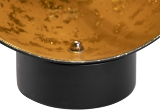 Qazqa Tischleuchte Magna yeyang, ohne Leuchtmittel, E27, Schwarz, Industrie, Stahl, 1-flammig