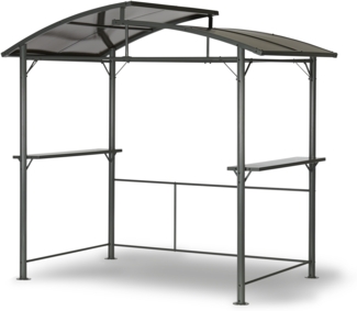 Leco Ersatz Polycarbonat-Dachplatten-Set für Profi-Grillpavillon XXL 2,75 x 1,65 m, grau-braun