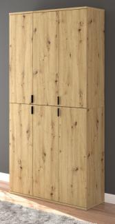 Garderobenschrank Line-Up in Eiche 91 x 193 cm