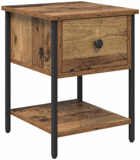 vidaXL Nachttisch Altholz 34 x 35,5 x 45 cm Holzwerkstoff 881800