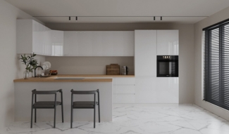 ROYAL24_MARKT Küchenzeile K107-G860 - Aspen - Rundum gut organisiert, (Komplett Set), Beste Güte - Innovativ - Modern.