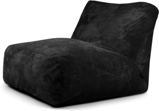 Sitzsack ‘Tube 100‘, Bezugstoff - Waves, 100% Polyester, Black, 80x120x100 cm.