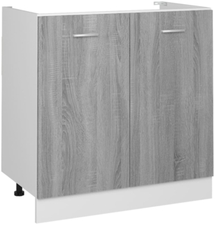 vidaXL 'Lyon' Spülenunterschrank, Holzwerktstoff Grau Sonoma, 80x46x81,5 cm