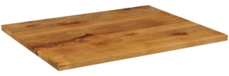 vidaXL Tischplatte 100 x 80 x 2,5 cm Rechteckig Massivholz Mango 371612