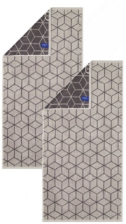 2 Stück Villeroy & Boch Handtuch Coordinates 2557-77 stone 50x100